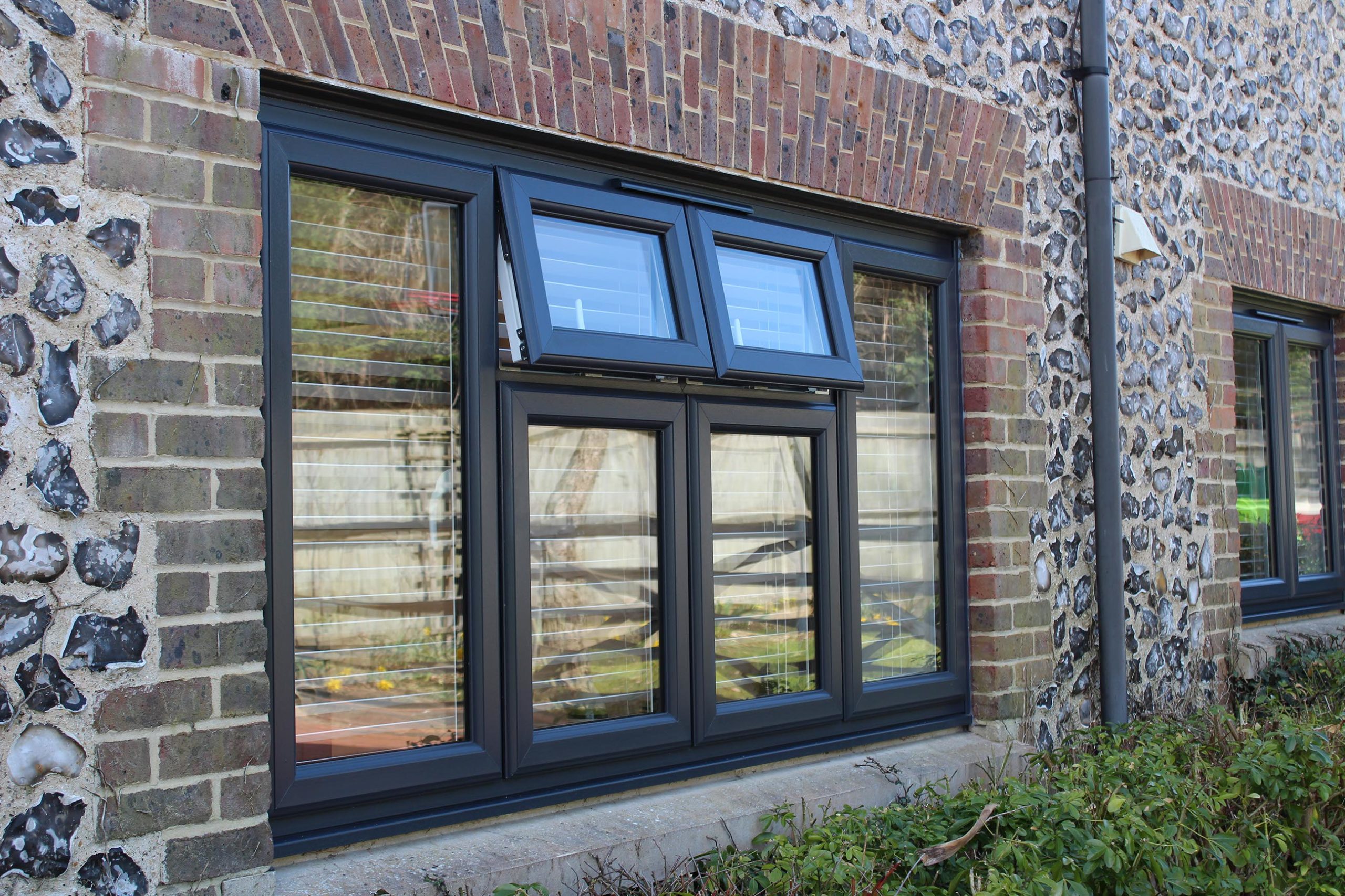 Black Double-Glazed Casement Windows