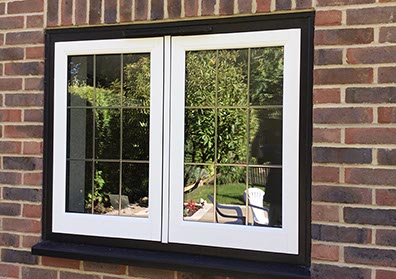 Two-Tone French Windows With Leaded Bars