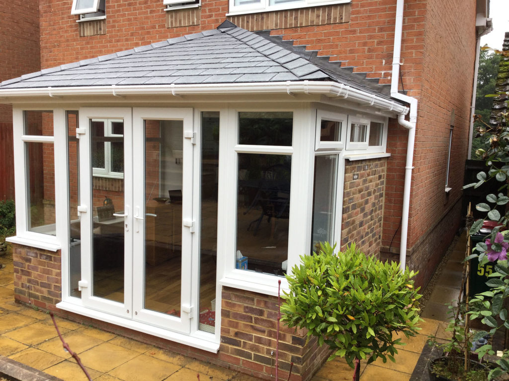 Conservatory with French Doors installed in Horsham, West Sussex