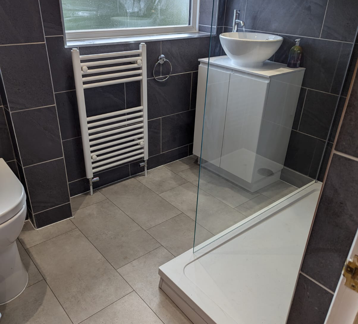 Bathroom Converted to Shower Room Project 2A Facelift